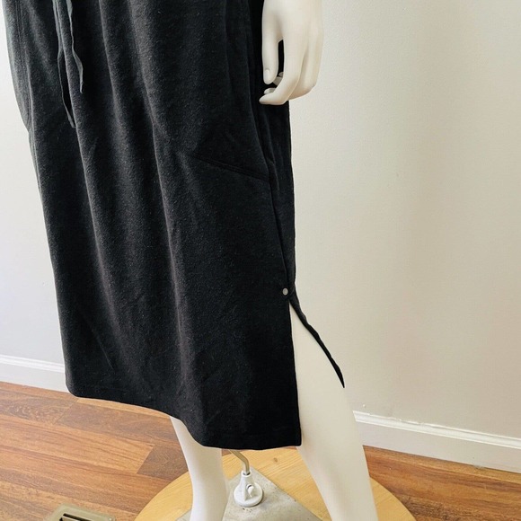 Prana XL Dress Cozy Up Beach Hopper Black Sleeveless Pockets Drawstring NWT New - Picture 5 of 11